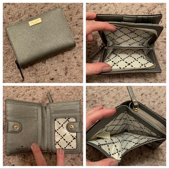 NWT KS Cara Newbury Lane Wallet in Silver - Picture 6 of 6